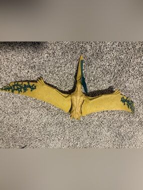 Jurassic World Yellow and Teal Pterodactyl Action Figure Toy